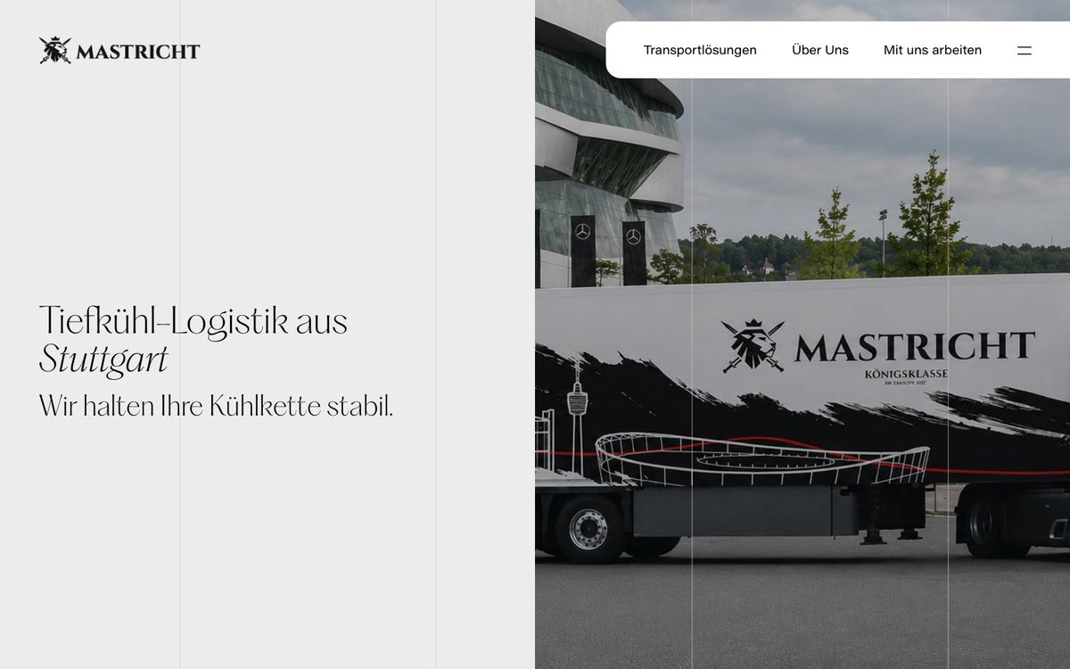 Startseite von Entwurf A
